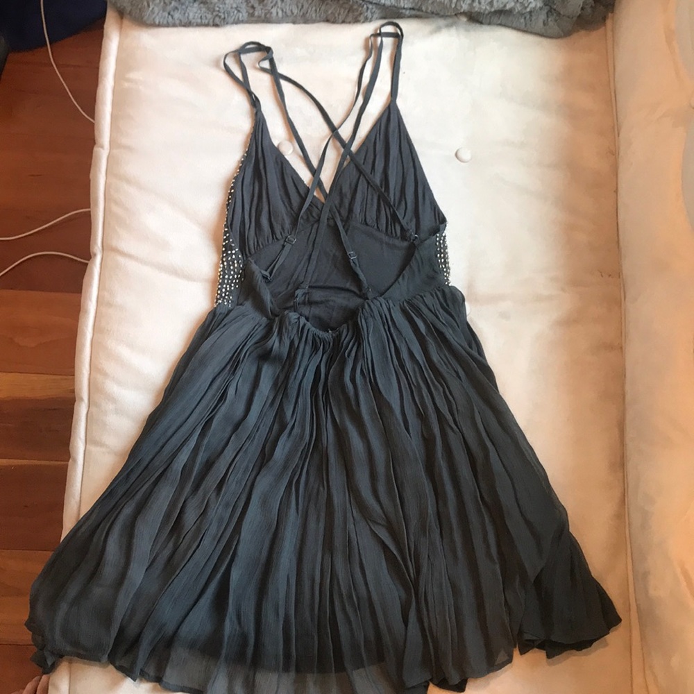 Free People ‘Like A Diamond’ Graphite Dress SIZE 0 - Picture 3 of 6